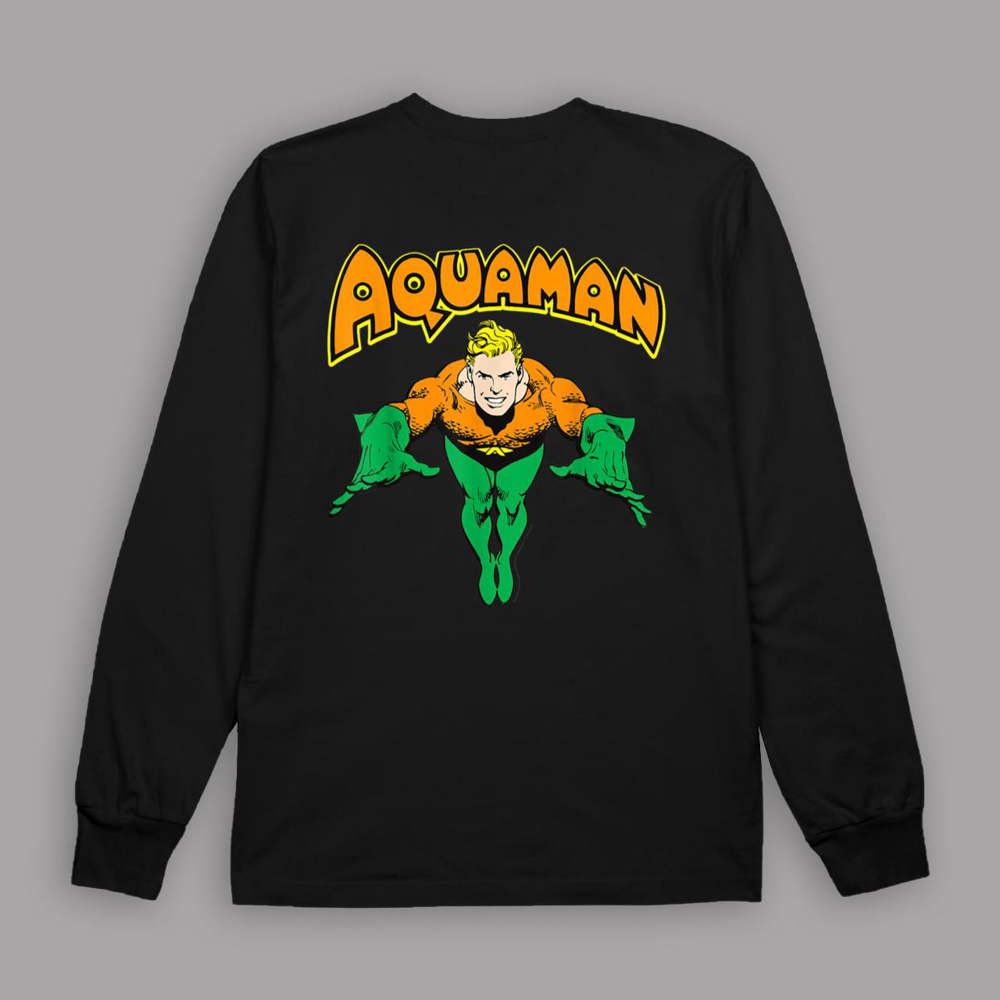 DC Comics Aquaman And The Lost Kingdom Vintage Portrait Logo T-Shirt