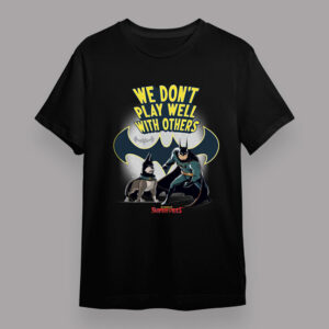 DC League Of Super Pets Batman And Ace Quote Poster T Shirt 1 T shirt Black