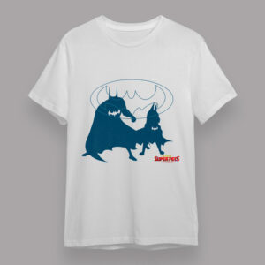 DC League Of Super Pets Batman And Ace Silhouette Logo Premium T Shirt 1 T shirt White