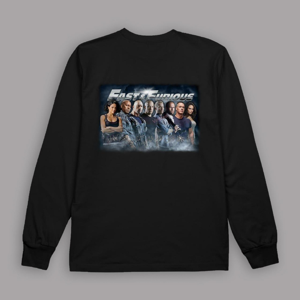 Fast And Furious 10 With Cast Autographs T-Shirt