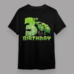 Marvel Avengers Hulk Smash 3rd Birthday T Shirt