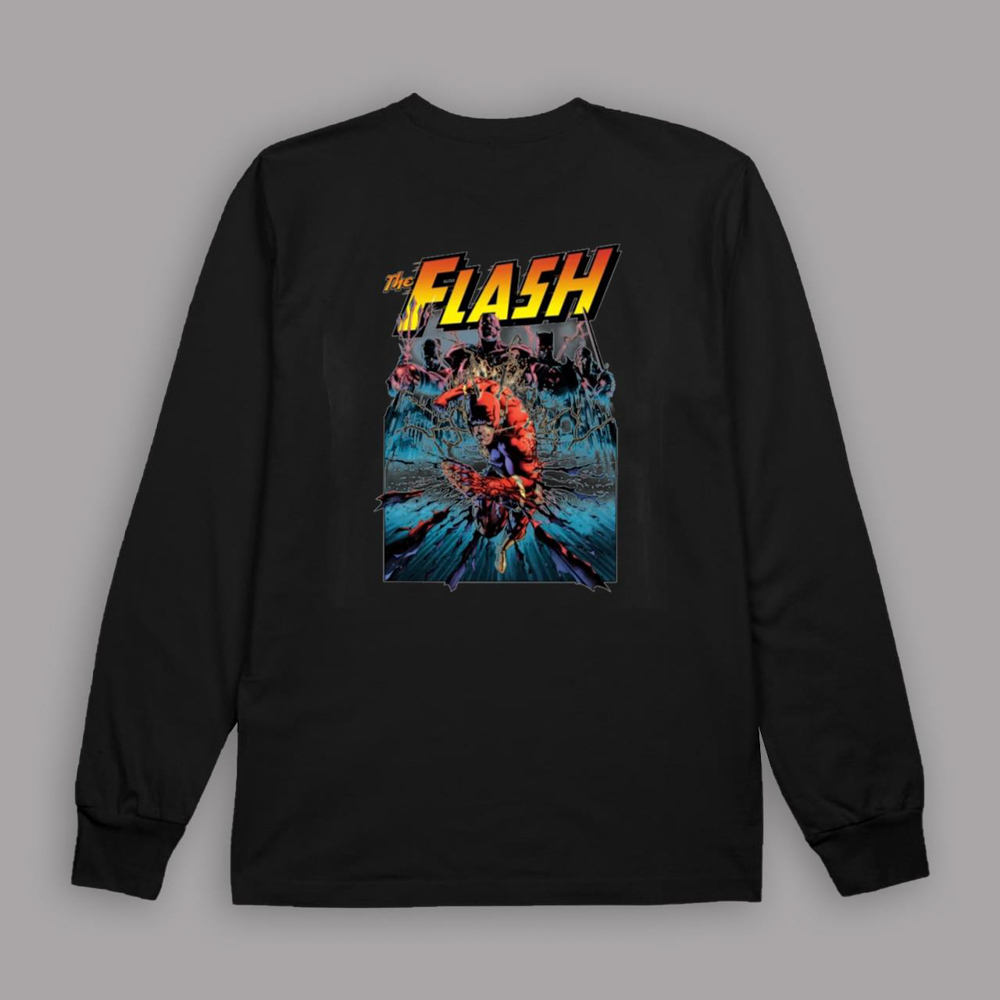 Men 3D Print DC Comics Hero The Flash Speed Force T-Shirt