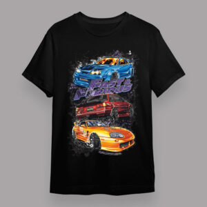 The Fast And Furious Action Drive Movie Smokin Street Cars Adult T Shirt