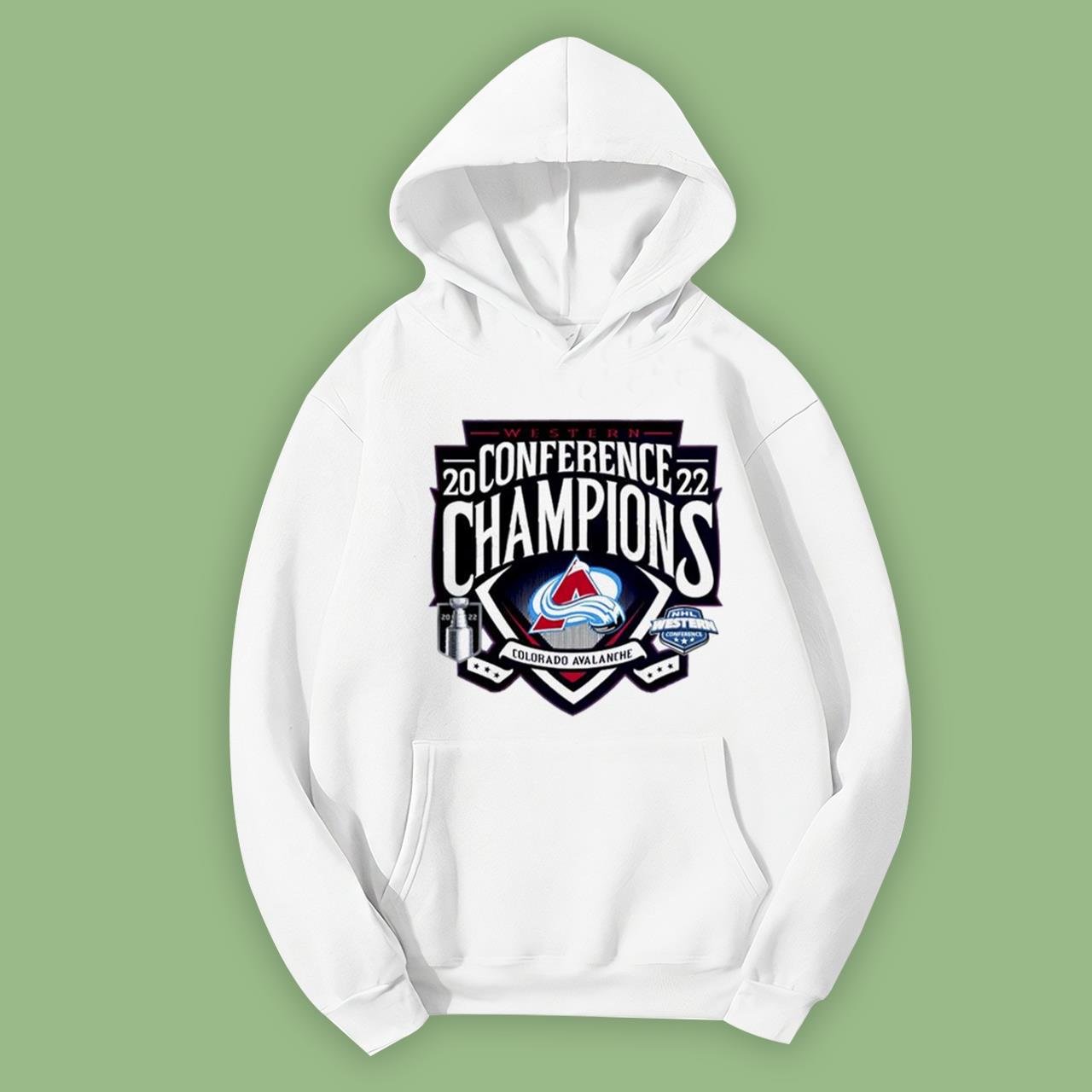 Wistern 2022 Conference Champions Colorado Avalanche Shirt
