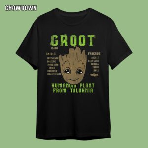 Marvel Guardians of Galaxy 2 Groot Skills T-Shirt