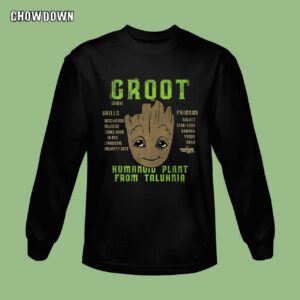 Marvel Guardians of Galaxy 2 Groot Skills Sweatshirt