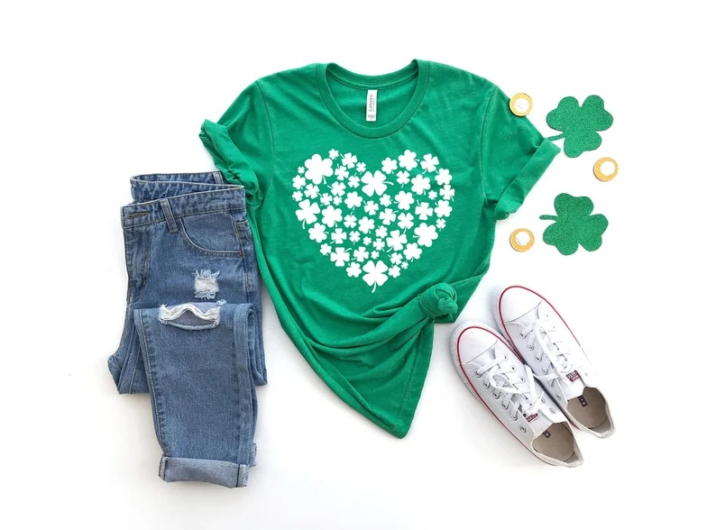 St Patricks Day Shirt for Women Saint Patrick's Shamrock Shirts Irish Shirt Womens Irish Top