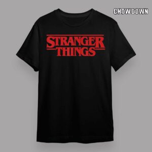 NetflixStrangerThingsSimpleRedLogoT Shirt 1 T shirtBlack fcR6s