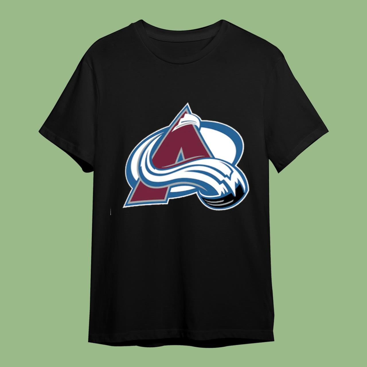 Colorado Avalanche Ash Team Primary Logo T-Shirt