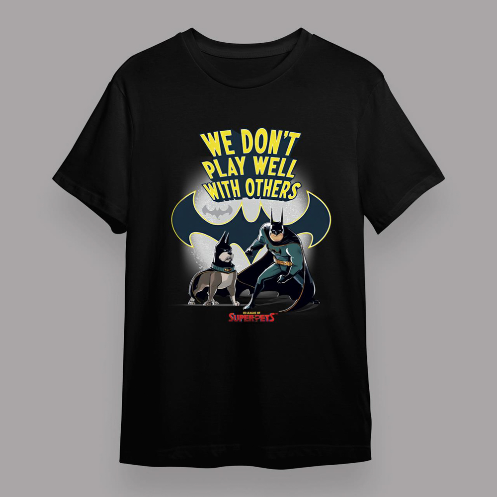 DC League Of Super-Pets Batman And Ace Quote Poster T-Shirt