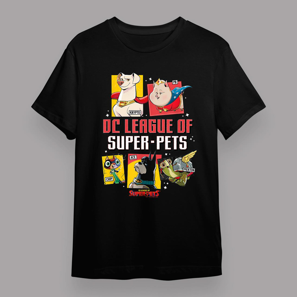 DC League Of Super-Pets Batman And Ace Quote Poster T-Shirt (Copy)