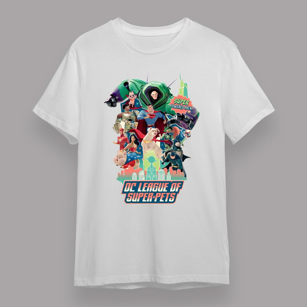 DC League Of Super Pets Character Comic Art T-shirt (Copy)