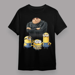 Despicable Me Minions Father s Day 1 Dad Cardboard Sign T Shirt