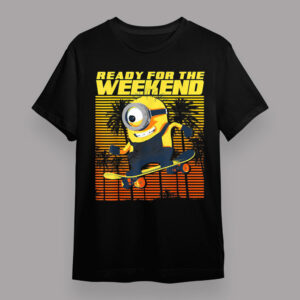 Despicable Me Minions Retro Beach Ready For The Weekend T Shirt