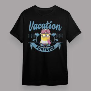 Despicable Me Minions Vacation Por Favor Graphic T Shirt