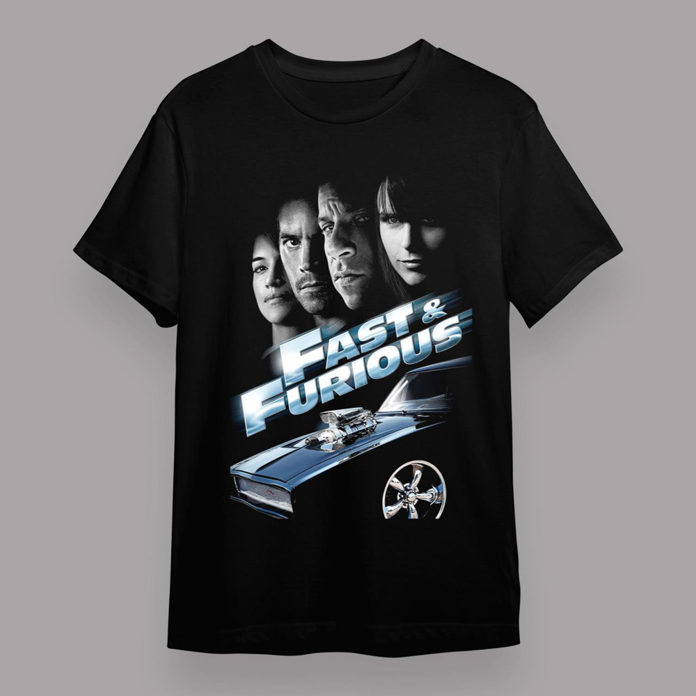 Fast And Furious Black T-Shirt Black