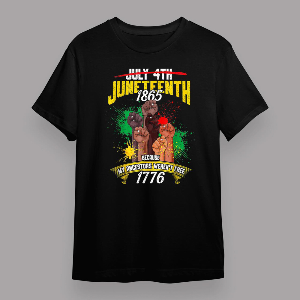 Juneteenth TShirt Breaking Every Chain Black History 1865 T-Shirt (Copy)