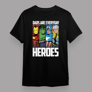 Marvel Avengers Father Day Everyday Heroes Graphic T Shirt