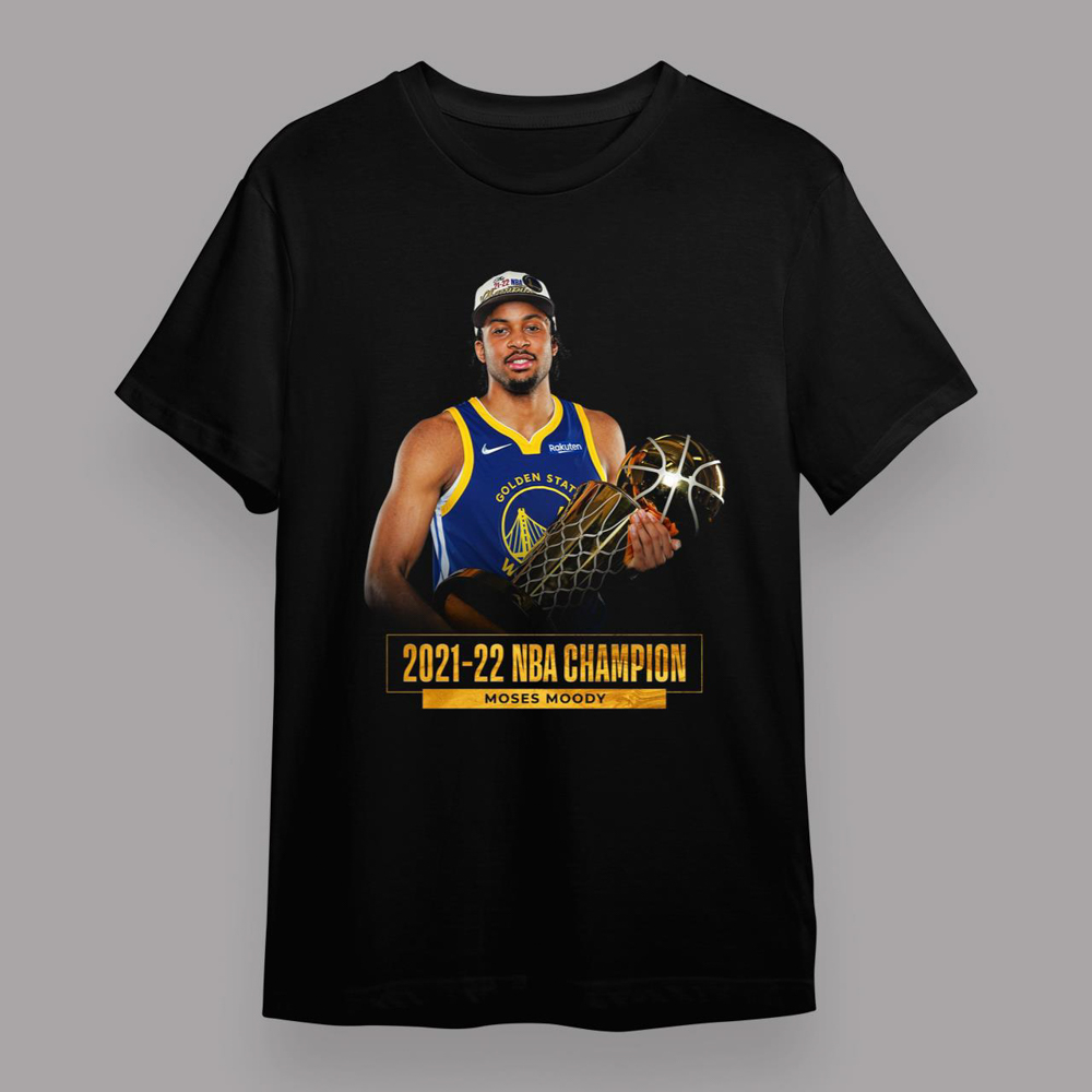 Golden State Warriors NBA Kevon Looney  Champion 2021-2022 T-Shirt (Copy)