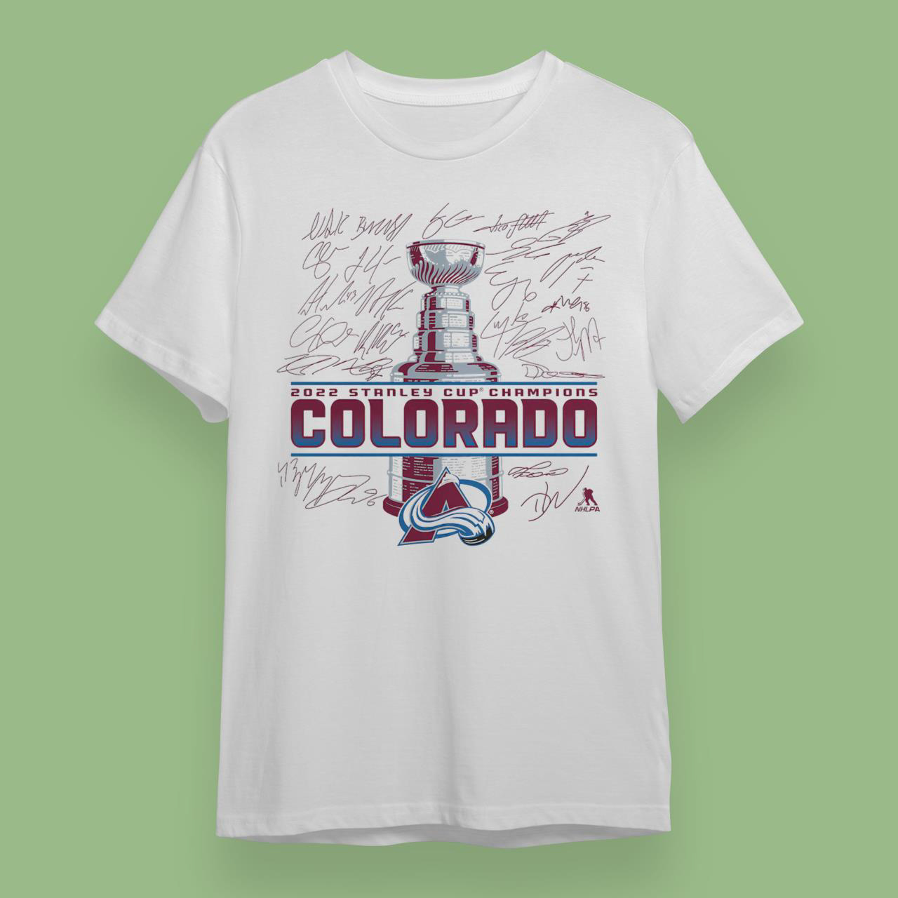 Stanley Cup Champions 2022 Colorado Avalanche Hockey Team Signat