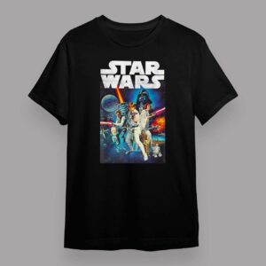 Star Wars Vintage Cast Poster T Shirt
