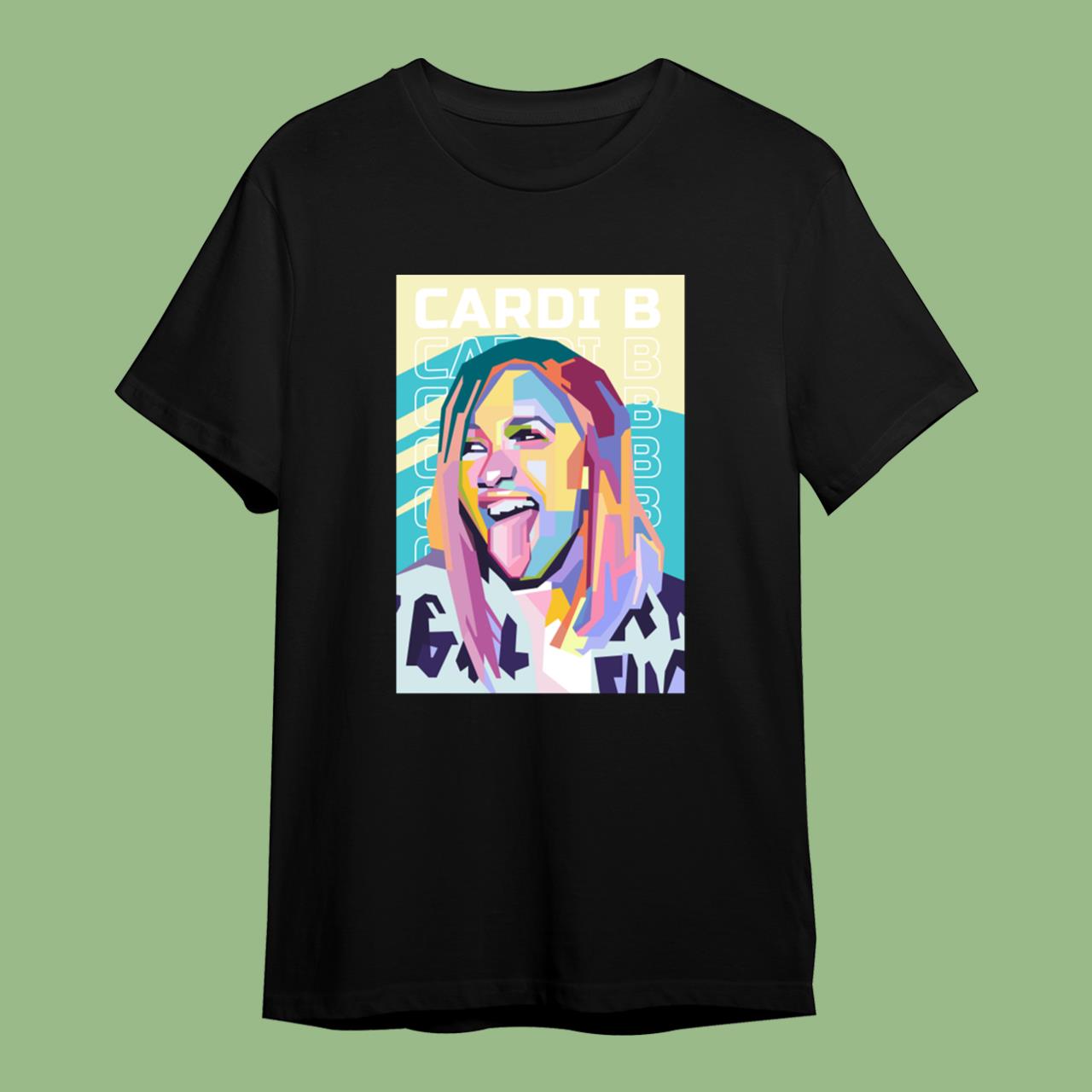 Cardi B Abstract WPAP Classic T-Shirt