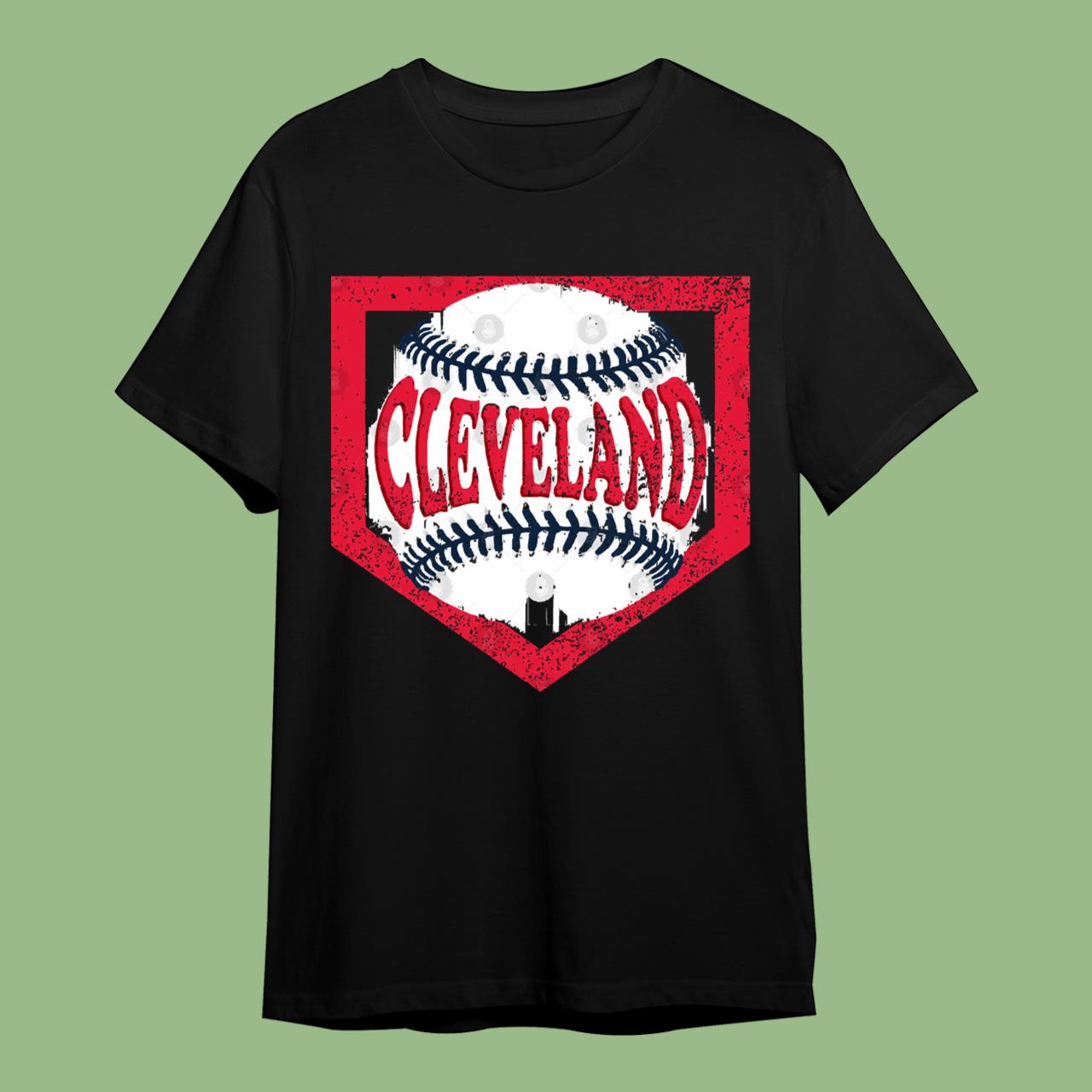 Cleveland Indians Baseball And Diamond T-Shirt