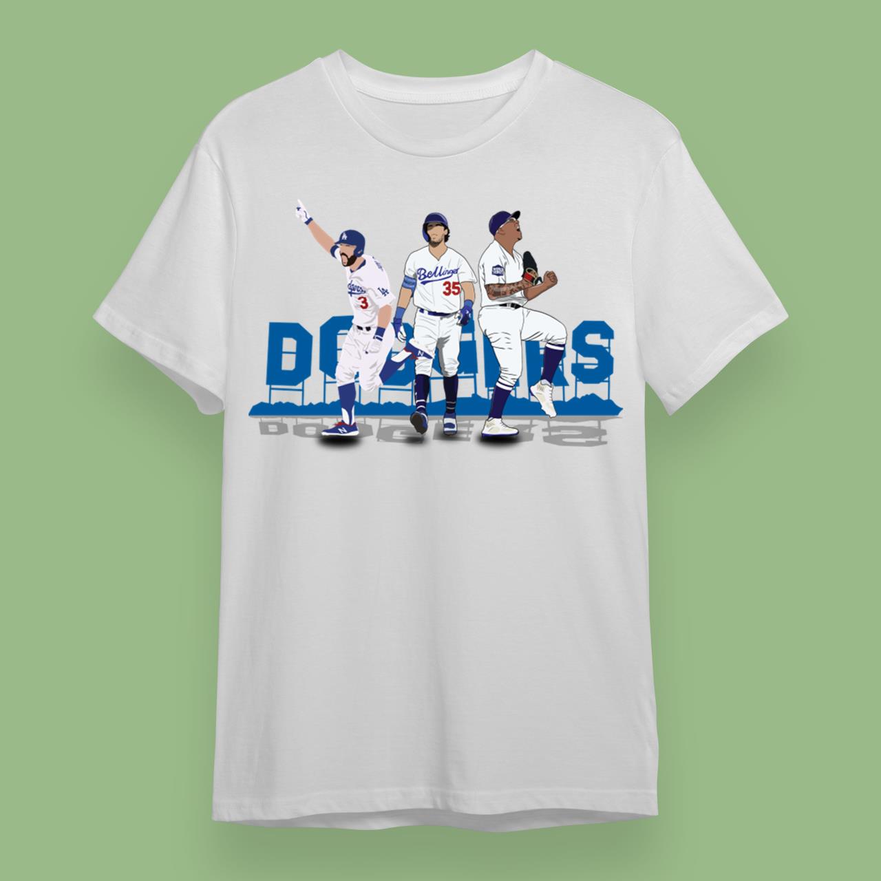 Los Angeles Baseball Chris Taylor Cody Bellinger Julio Urias T-Shirt