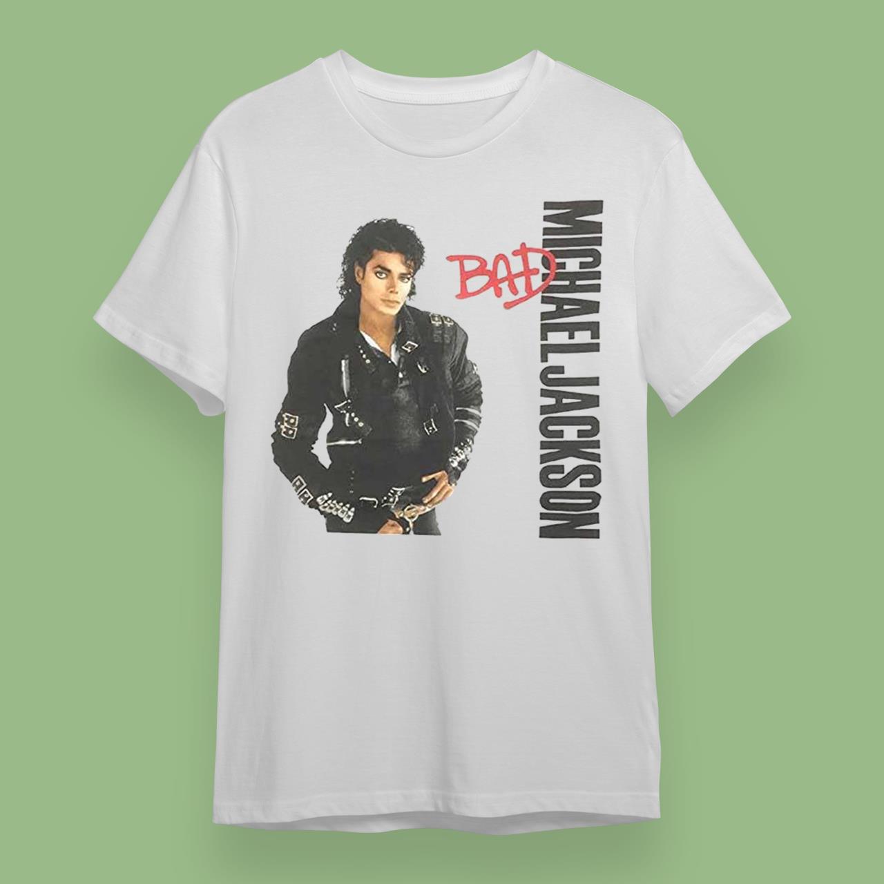 Michael Jackson Men Bad Slim Fit T-Shirt