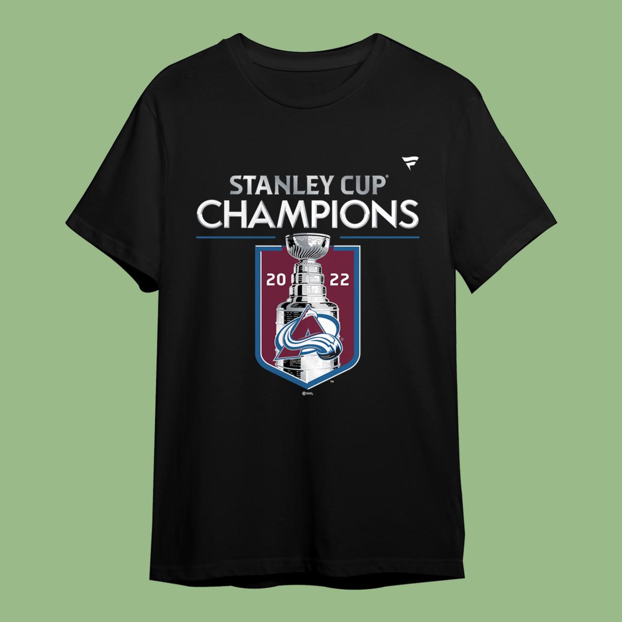NHL 2022 Stanley Cup Champions Colorado Avalanche Locker Room T-Shirt