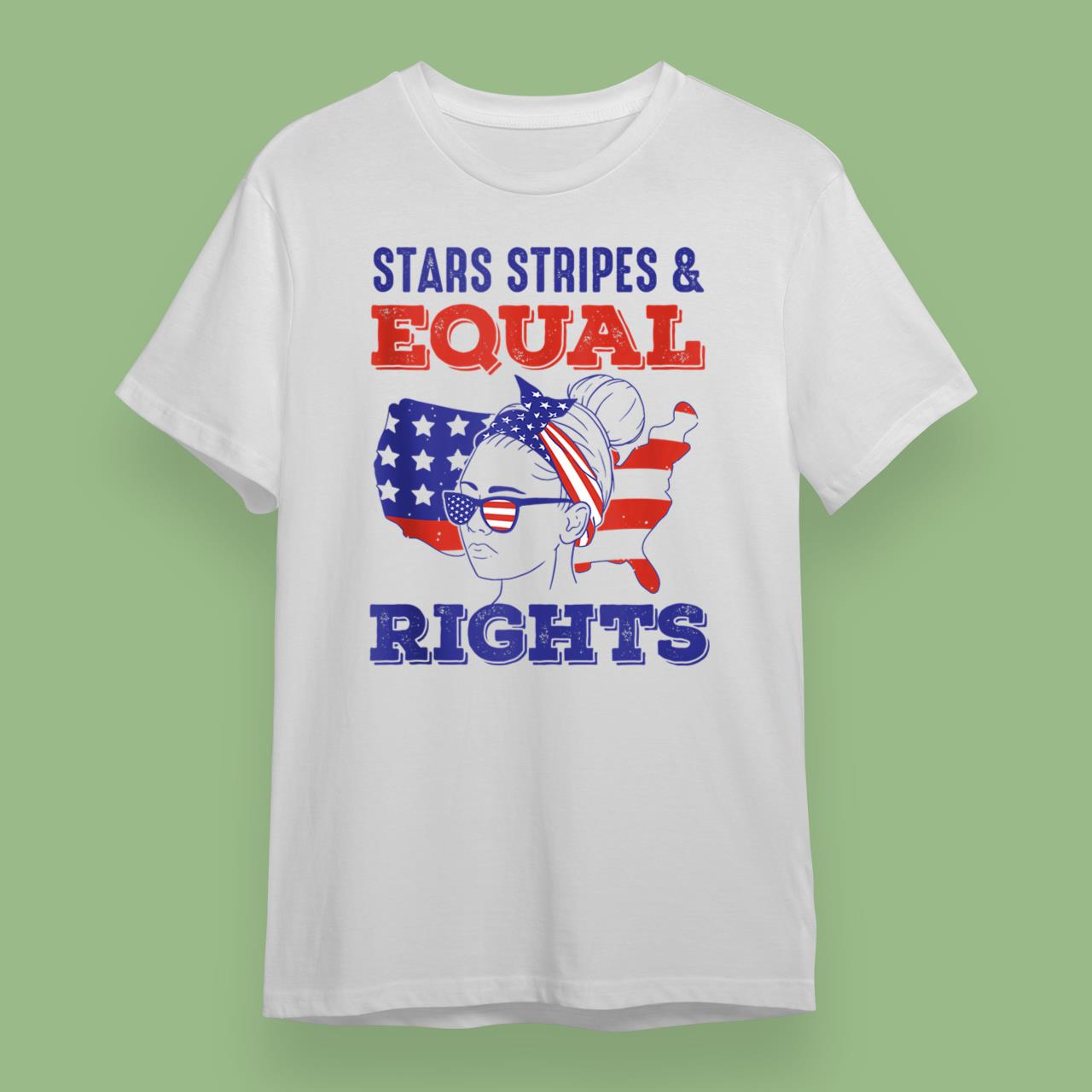 Retro Pro Choice Feminist Stars Stripes Equal Rights Shirts