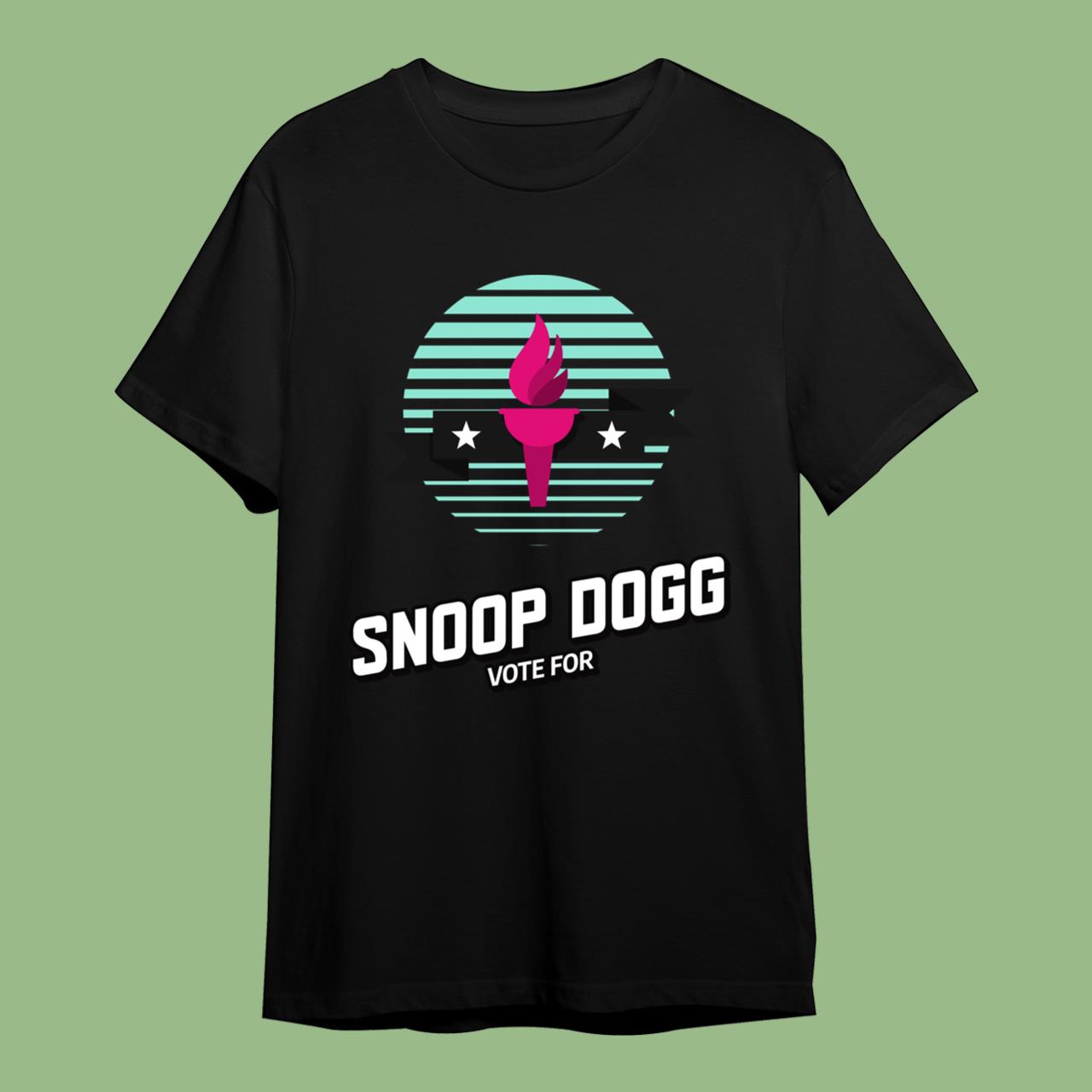 Vote For Snoop Dogg USA Presidential Election Trap Hip Hop National Flame T-Shirt