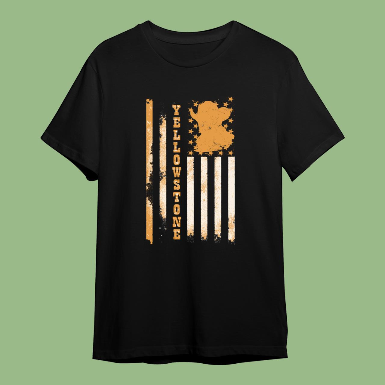 Yellowstone Cowboy Flag T-Shirt