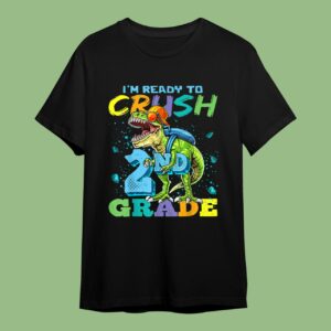 2nd Grade T Rex Dinosaur Back To School T-Shirt