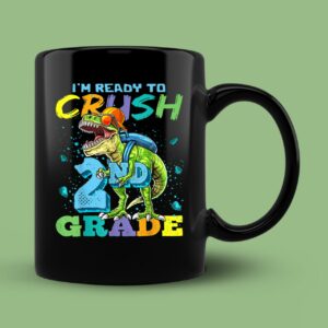 2nd Grade T Rex Dinosaur Back To School Mug