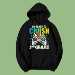 3rd Grade Back to School Video Game Boys Hoodie