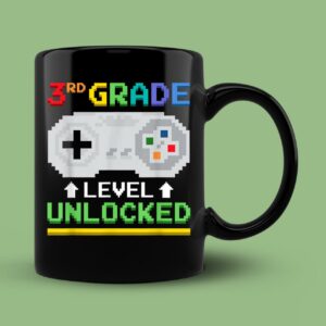 3rd Grade Level Unlocked Back To School Gamer Boys Gifts Mug