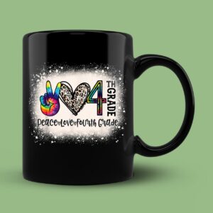 4th Grade Girls Teacher Back To School Bleached Mug