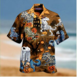 Amazing Halloween With Dinosaur Hawaiian Shirts
