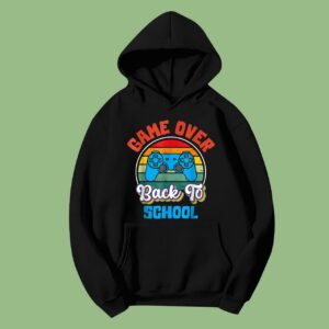 Back to School Funny Game Over Teacher Student Controller Hoodie