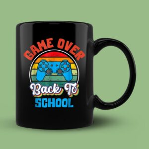 Back to School Funny Game Over Teacher Student Controller Mug