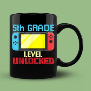 Back to School Video Gamer 5th Grade Level Unlocked Mug