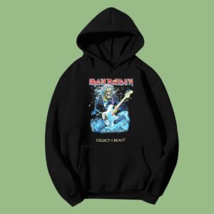 Black Hoodie Iron Maiden Eddie Bass