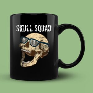 Bones Skull Squad Skeleton Halloween Horror Movies Mug