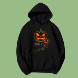 Boo! Halloween Pumpkin Graphic Hoodie