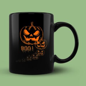 Boo! Halloween Pumpkin Graphic Mug