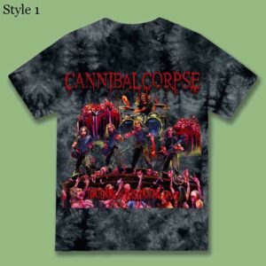 Cannibal Corpse Torturing And Eviscerating Live Shirt Tie Dye