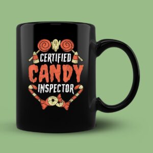 Certified Candy Inspector Funny Halloween Classic Quote Mug