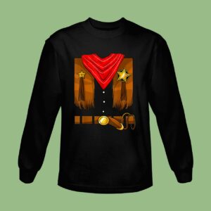 Cowboy Costume Boys Cowgirl Girls Halloween Sweatshirt