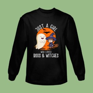 Cute Halloween Boos And Witches Sweatshirt